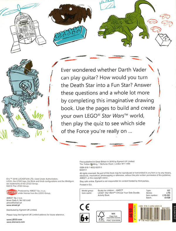 Lego Star Wars Choose Your Side Doodle BBW BOOKS